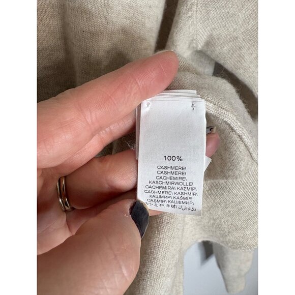Brunello Cucinelli Brass Insert Soft 100% Cashmere Cream Sweater-sz Small - Picture 9 of 16
